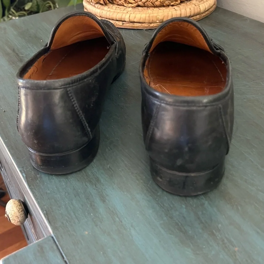 Allen Edmonds Black Leather Tassel Loafers